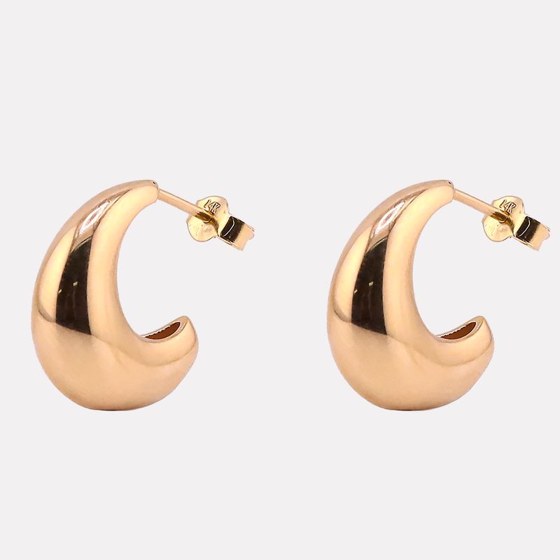 Aretes Luna 14k 2.4g